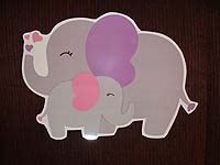 Elephant baby and mummy